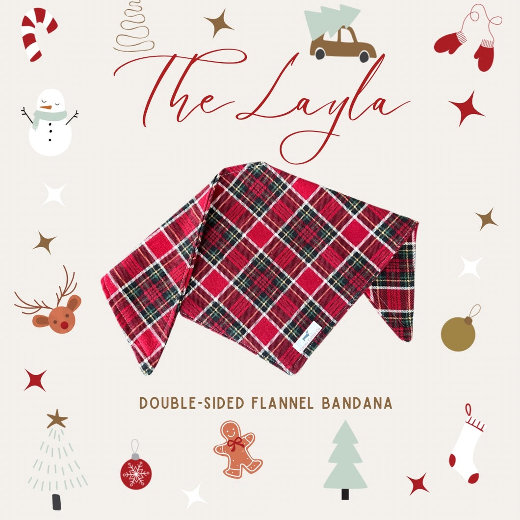 The Layla Reversible Flannel Bandana