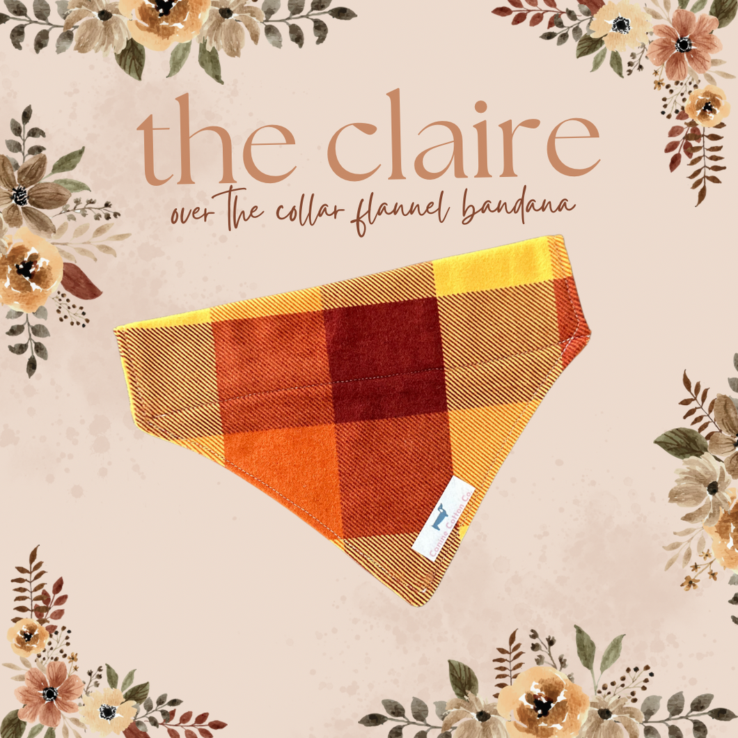 The Claire Over the Collar Flannel Bandana