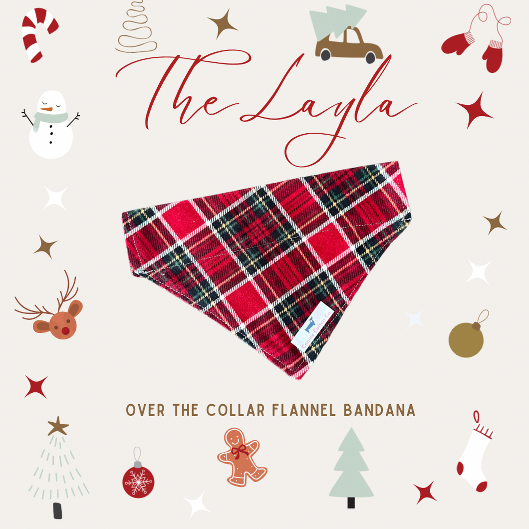 The Layla Over the Collar Flannel Bandana