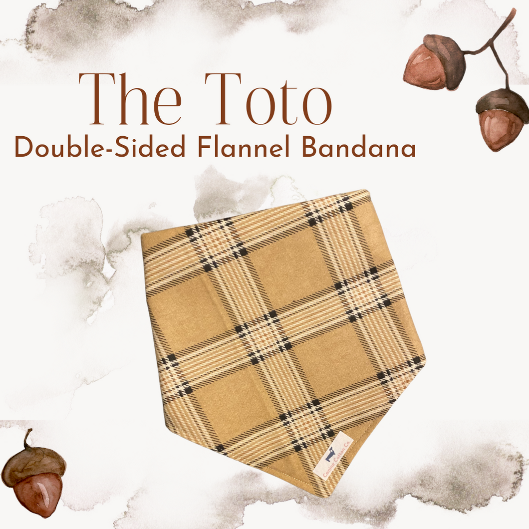 The Toto Double Sided Flannel Bandana